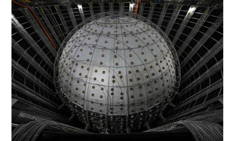 An underground detector in China unveils its first major findings about mysterious ghost particles
