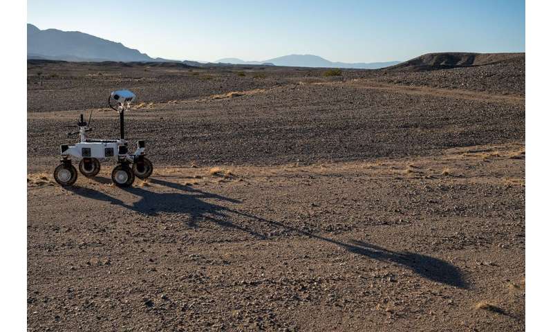 Desert field test with NASA advanced rover prototype