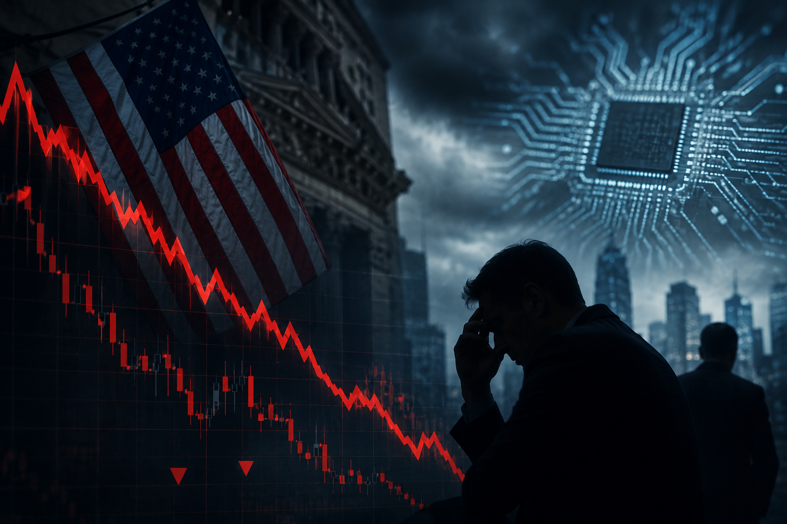 Dow Jones| Nasdaq | US Stock Market Today | Live: Nasdaq, S&P 500 fall over 1% on AI-led rout and hawkish Fed bets
