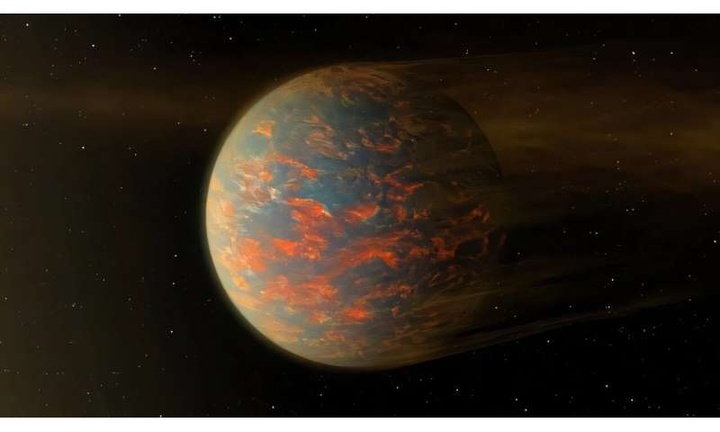 Lava planet has hydrogen-rich, active atmosphere