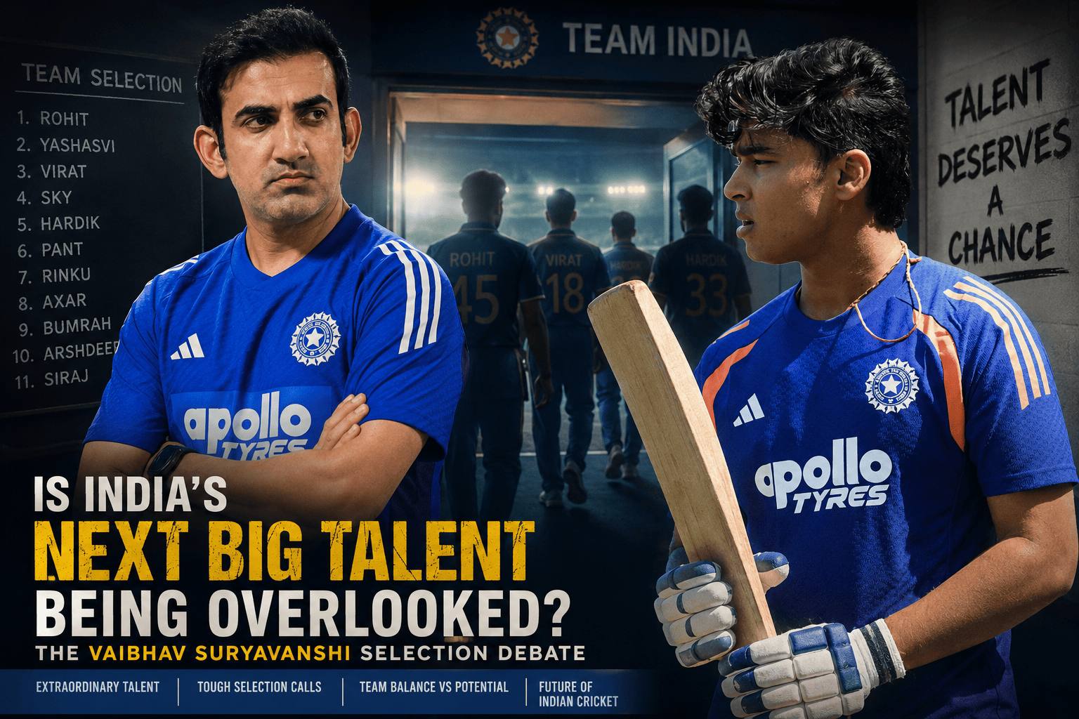 Indian Cricket, BCCI, Vaibhav Suryavanshi, Gautam Gambhir, Team India, Cricket Selection, T20 Cricket, Young Talent, Sports Analysis, Cricket Debate, Indian Cricket Team, Sports Journalism